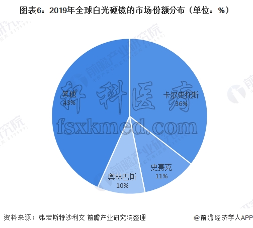 2019年全球白光硬鏡市場份額.png